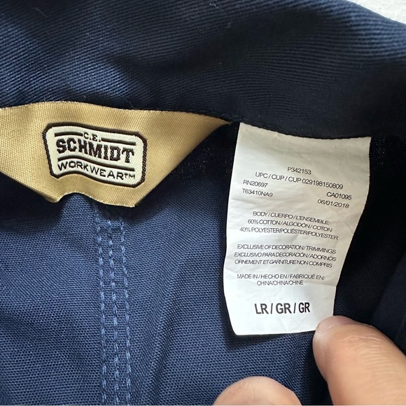 C.E. Schmidt Workwear Long Sleeve Blue Coveralls Men’s Large Regular - Picture 8 of 12